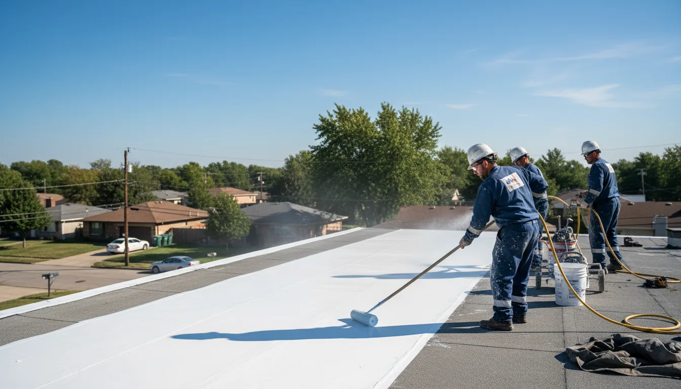 Commercial roof coating in Waterproof, LA near me
